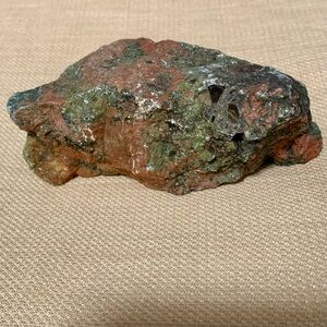 🪨Large 5” Raw Unakite Stone | 1 lb Natural Green & Pink Crystal Specimen
